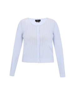 Вязаный кардиган, светло-синий Faina