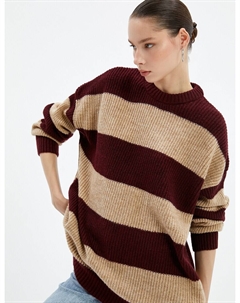 Свитер, цвет Beige/Bordeaux Koton