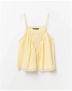 Топ из кружевного белья, желтый Сфера