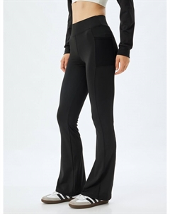 Расклешенные леггинсы, черный Koton