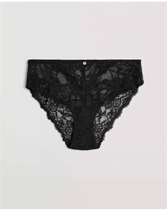 Трусы миди из кружева, черный Ysabel mora