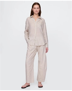 Женские брюки-бананы с эластичной талией, цвет default Gap