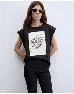 Футболка коллаборации с ONCE, черный Сфера