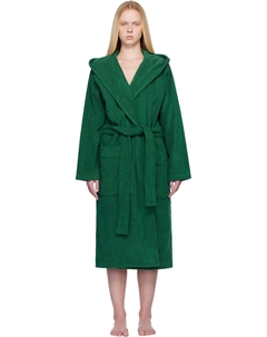 Терри халат с капюшоном, зеленый Tekla