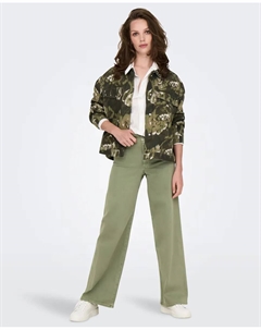 Женские длинные брюки с пуговицей, светло-зеленый Jdy