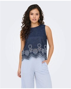 Женский топ в стиле ковбой, темно-синий Jdy