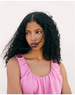 Топ с рюшами на бретелях, розовый Сфера