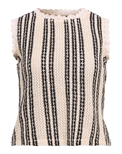 Вязаный топ OBJOLAF, кремовый Object