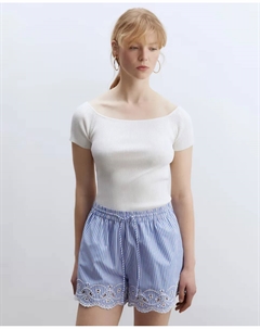 Кофта с вырезом баттерфляй, белый Сфера