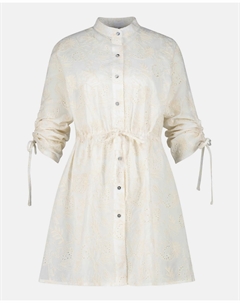 Хлопковый кафтан на пуговицах, цвет Crudo Palmacea