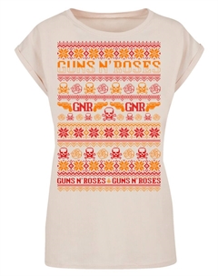 Рубашка Guns And Roses Christmas, песочный F4nt4stic