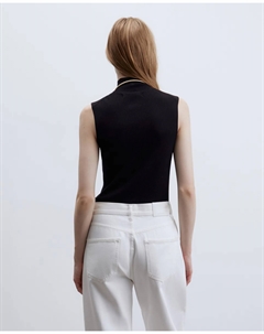 Топ без рукавов, черный Сфера