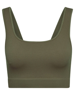 Спортивный бюстгальтер-бралетт Pulse, хаки Hummel