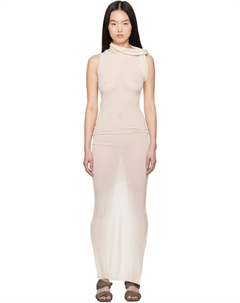 Голливудское платье макси с поясом T Maxi, цвет dinge Rick owens