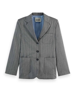 Блейзер Herringbone, серый Scotch&soda