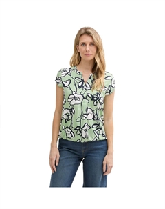Блузка с коротким рукавом 1045238, зеленый Tom tailor
