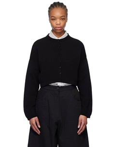 Хлопковый укороченный кардиган, черный Cordera