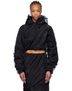 Многослойный укороченный худи, черный We11done