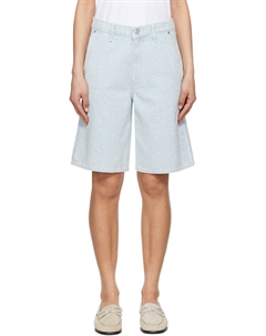 Укороченные джинсовые шорты McKenna с фактурной отделкой, синий Rag & bone