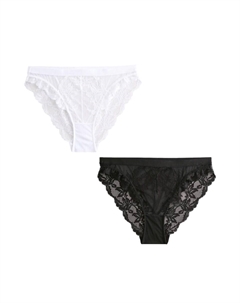 Трусики, черный/белый Next