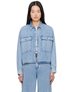 Земира джинсовая рубашка, синий Weekend max mara