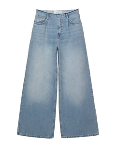 Джинсы с широкими штанинами, синий деним Pull & bear