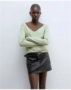 Кофта гладкой вязки, светло-зеленый Сфера