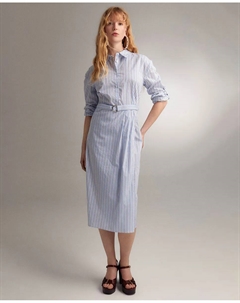 Платье в полоску, светло-голубой Сфера