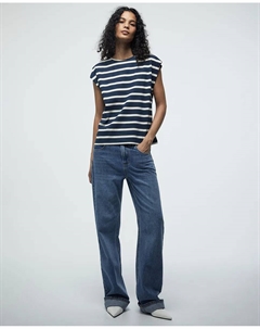 Базовая футболка с принтом, темно-синий Сфера