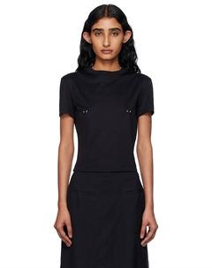 Распашонка с прорезями, черный Mugler