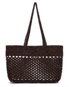 Сумка-шоппер с деревянными бусинами, цвет beaded Cordera