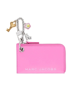 Верхняя молния шарм-кошелек для монет, розовый Marc jacobs