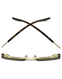 Солнцезащитные очки в геометрической оправе, коричневый Marc jacobs