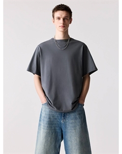 Рубашка, темно-серый Pull & bear