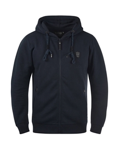 Толстовка с капюшоном на молнии, темно-синий Indicode jeans