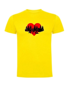 Футболка с коротким рукавом Camping Dogs, желтый Kruskis