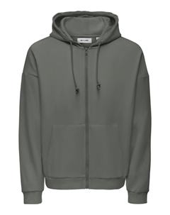 Толстовка с капюшоном на молнии Chase, графитовый Only & sons