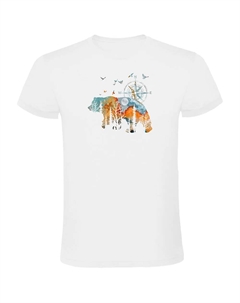 Футболка с коротким рукавом Compass Bear, белый Kruskis