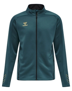 Спортивная толстовка с капюшоном на молнии Cima, изумрудный Hummel