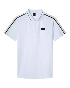 Поло с коротким рукавом Monogram Tape, белый Hackett