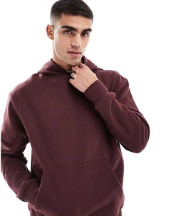 DESIGN – Premium – худи oversize бордового цвета, 400 г/м² Asos