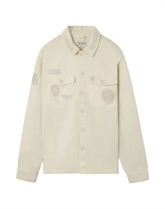 Верхняя рубашка Desgastada Parches, бежевый Silbon