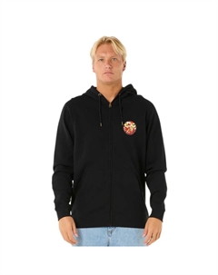 Толстовка Wettie Passage Icon full zip, черный Rip curl