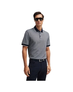 Поло с коротким рукавом H Prout 141 10262902, серый Boss