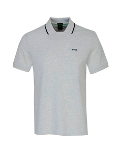 Поло с коротким рукавом Palle, серый Boss