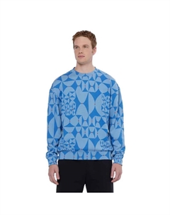 Толстовка 180321 Aop Relaxed Fit, синий Scotch&soda