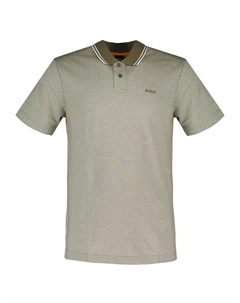 Поло с коротким рукавом Pe Oxford New, серый Boss