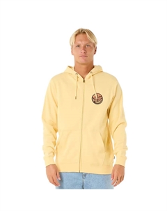 Толстовка Wettie Passage Icon full zip, желтый Rip curl