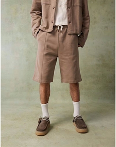 Плотные элегантные шорты-бермуды коричневого цвета - TAN Asos design