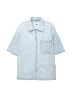 Рубашка на пуговицах классического кроя, светло-синий Pull & bear